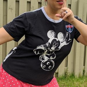 Vintage Disney Mickey Mouse Soccer T-shirt L